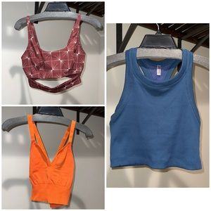 Free People Bundle of 3 Sportbras